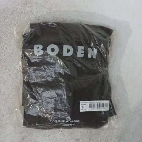 BAGGED BODEN MAVIS MIDI JERSEY SHIRT DRESS IN BROWN SIZE 14P