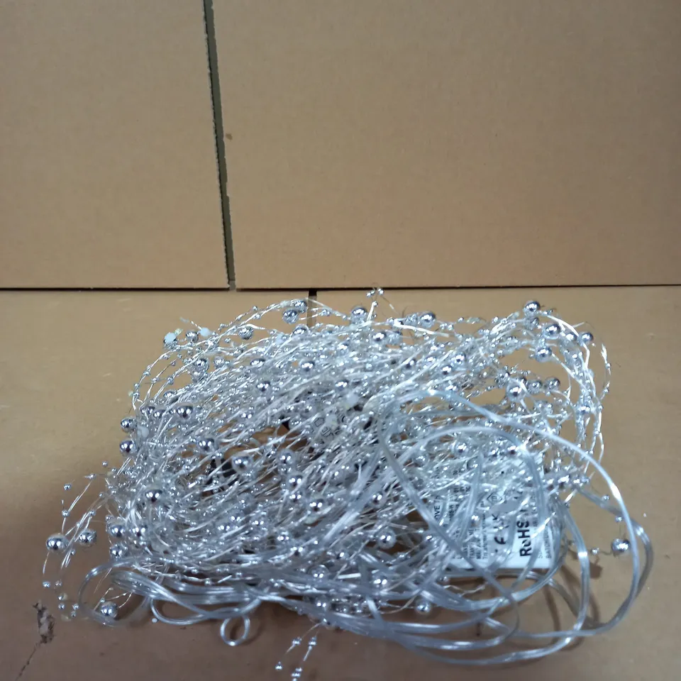 SILVER BEADED COPPER HORSETAIL LIGHTS RRP £22.99