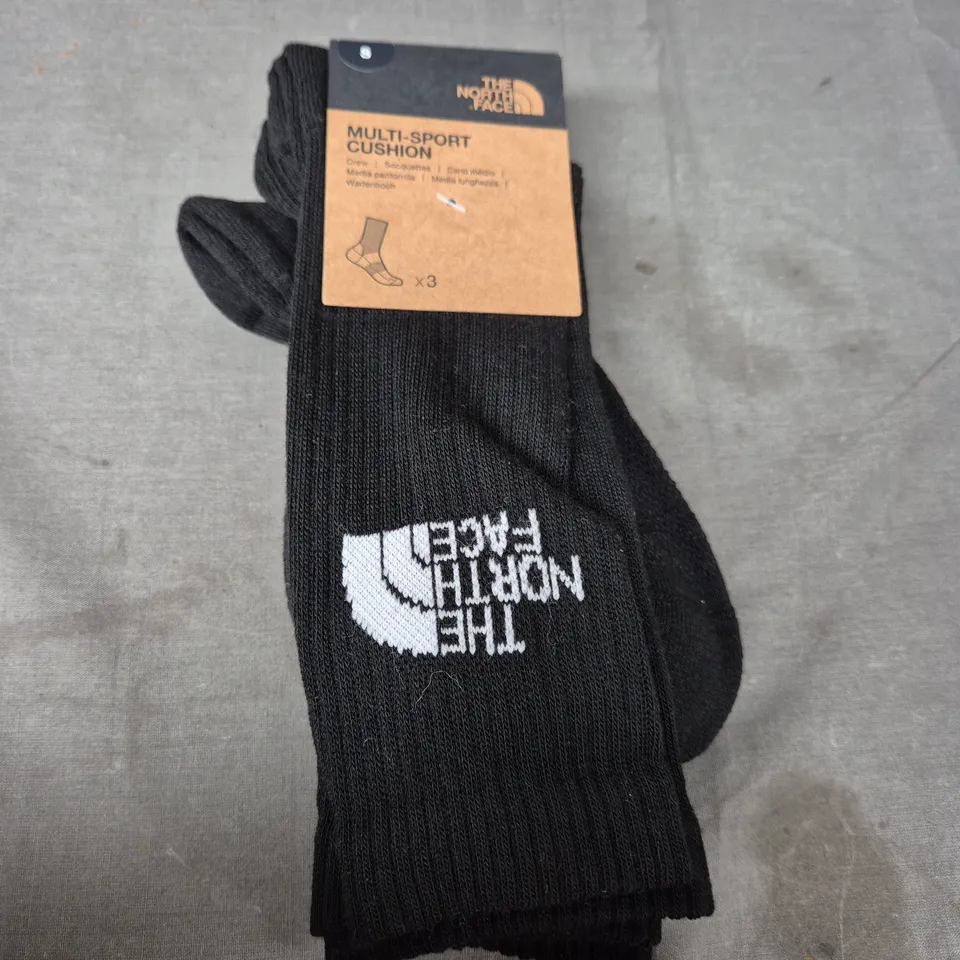 THE NORTH FACE MULTI CREW SOCKS - X3 - SMALL