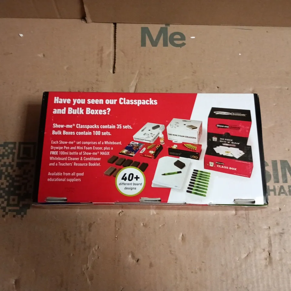 SHOW-ME DRYWIPE PENS – BOX OF 100 MEDIUM TIP WHITEBOARD MARKERS (CLASSPACKS BULK BOX)