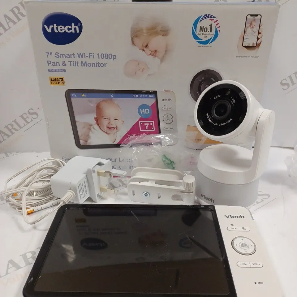 VTECH SMART WI-FI PAN & TILT 7" BABY MONITOR 