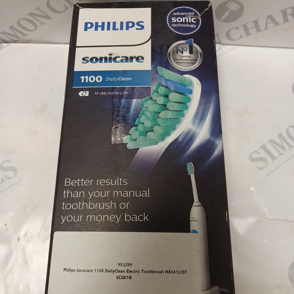 BOXED PHILIPS SONICARE TOOTHBRUSH HX3410BB & HX6100