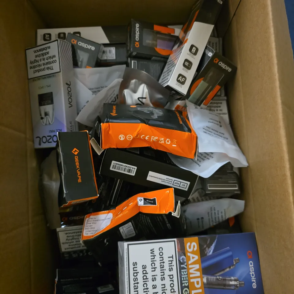 APPROXIMATELY 15 ASSORTED E-CIGARETTE PRODUCTS TO INCLUDE - ASPIRE, OXVA, VOOPOO ETC