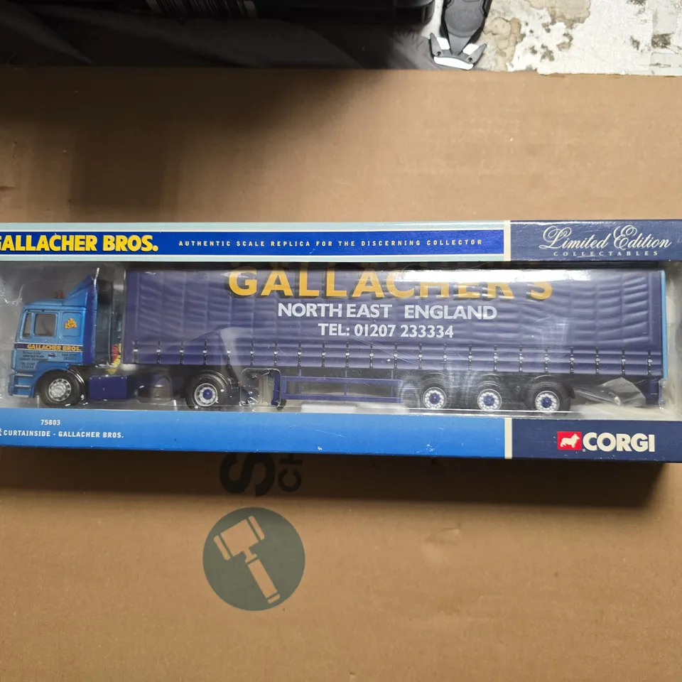 CORGI LIMITED EDITION GALLACHER BROS. TRUCK & TRAILER MODEL