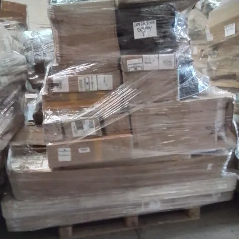 PALLET OF ASSORTED HOUSEHOLD GOODS AND PRODUCTS TO INCLUDE;STORAGE,RETRACTABLE SAFETY GATE,FLATPACKED FURNITURE PRODUCT