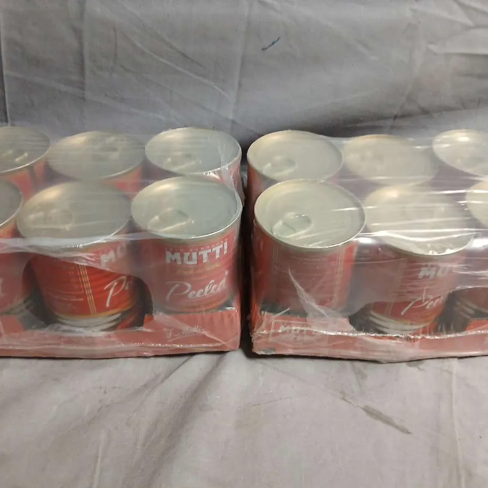12 X MUTTI PEELED TOMATOES - 12 X 400G