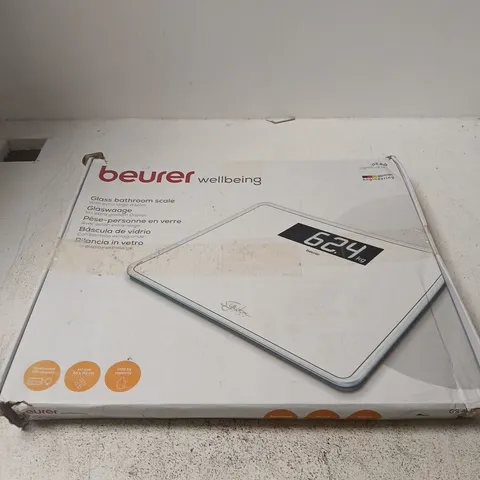 BEURER GS410 SIGNATURE LINE GLASS BATHROOM SCALE 