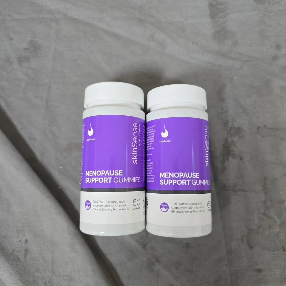 SKINSENSE MENOPAUSE SUPPORT GUMMIES – 60 GUMMIES PER BOTTLE (2-BOTTLE PACK)