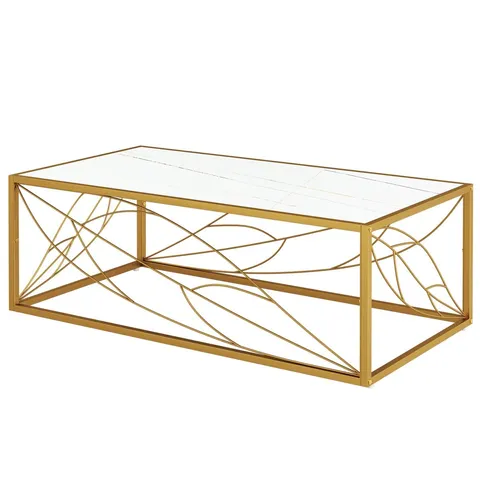 BOXED OGLETHROPE FLOOR SHELF COFFEE TABLE