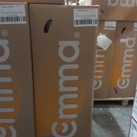 BRAND NEW BOXED EMMA UK V2 DIAMOND SPRING FREE 150 x 200CM KING SIZE MATTRESS 