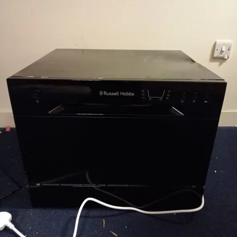 BOXED RUSSEL HOBBS COMPACT DISHWASHER IN BLACK - COLLECTION ONLY