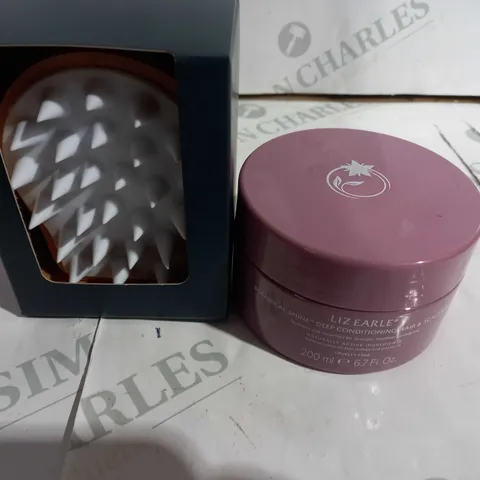 LIZ EARLE DEEP CONDITIONING HAIR ANDSCALP MASK AND BRUSH