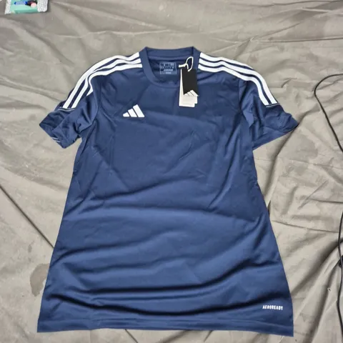 ADIDAS T-SHIRT NAVY BLUE, SIZE S, AEROREADY