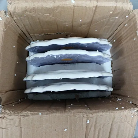 OUTLET HOME STORIES DAISY PLATES SET OF 4, 21CM