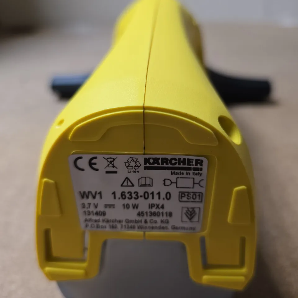KÄRCHER WV1 WINDOW VACUUM CLEANER – YELLOW HANDHELD