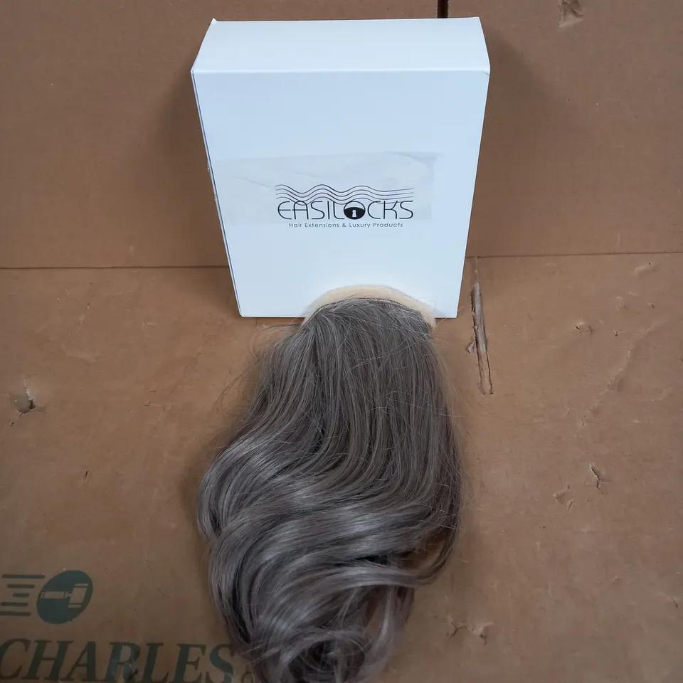 EASILOCKS CLIP IN PONY TAIL LIGHT GREY
