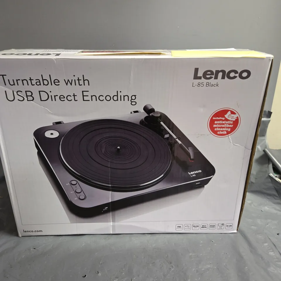 LENCO L-85 TURNTABLE WITH USB DIRECT ENCODING 
