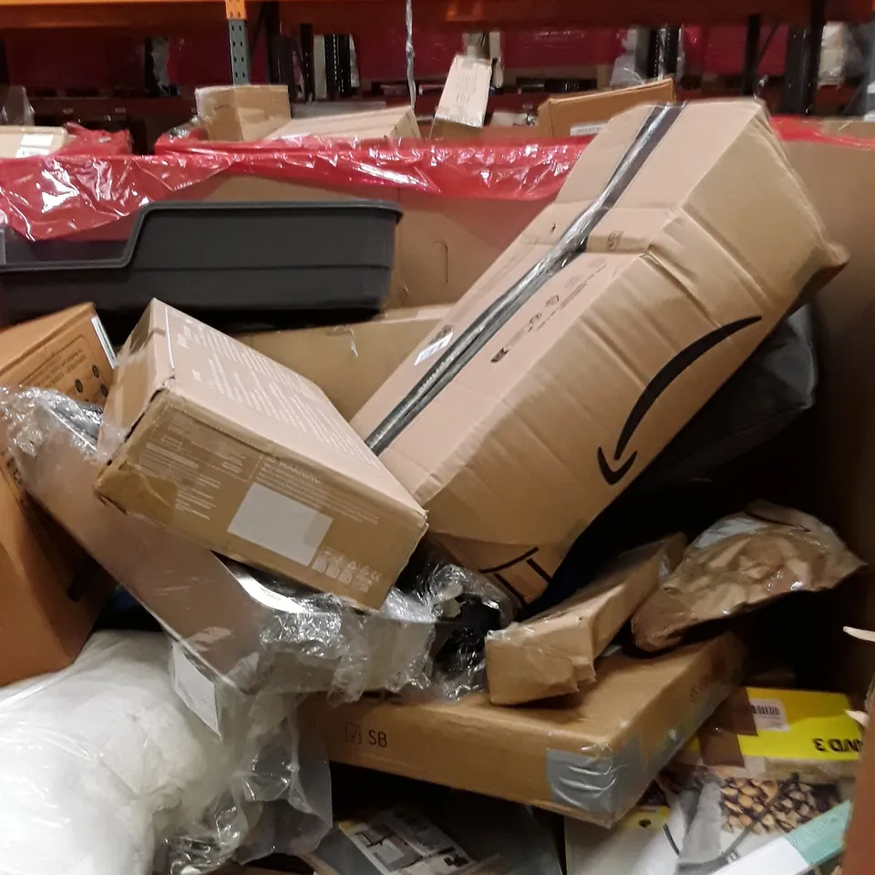 PALLET OF ASSORTED HOUSEHOLD GOODS AND PRODUCT TO INCLUDE; LAUNDRY BASKET, PIKATOYZ REVERSIBLE PLAY MAT,PROFESSIONAL MICRO FIBRE MOP ETC 