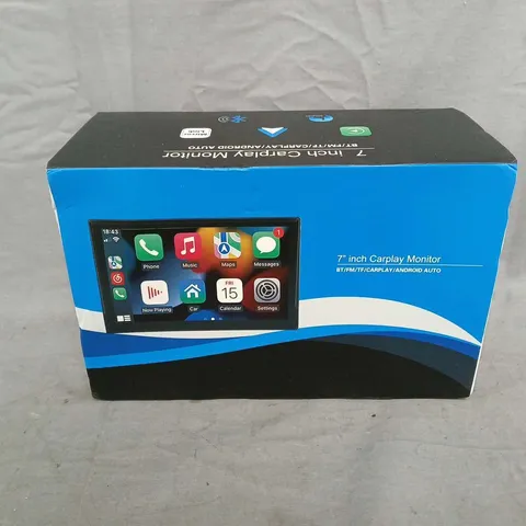 7 INCH CARPLAY MONITOR WITH ANDROID AUTO BOXED