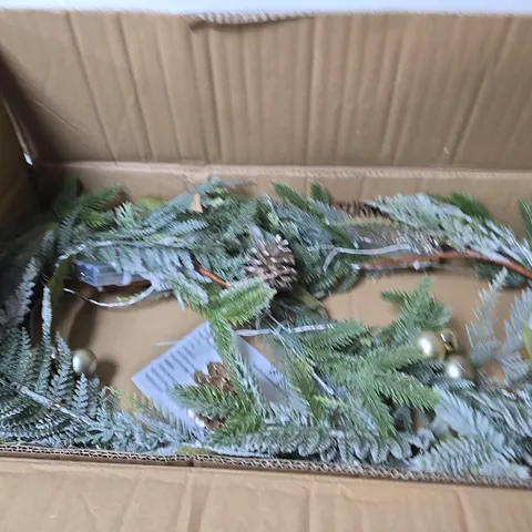 6FT PRE LIT FROSTED GARLAND