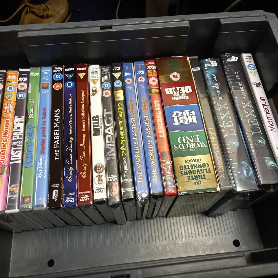 BOX OF DVD'S TO INCLUDE MEAN GIRLS AND TWILIGHT