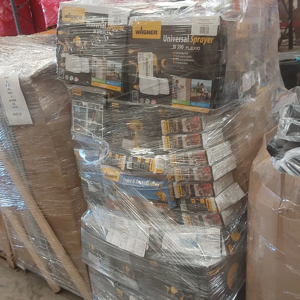 PALLET CONTAINING VERY LARGE QUANTITY OF ASSORTED WARNER SPRAY PRODUCTS