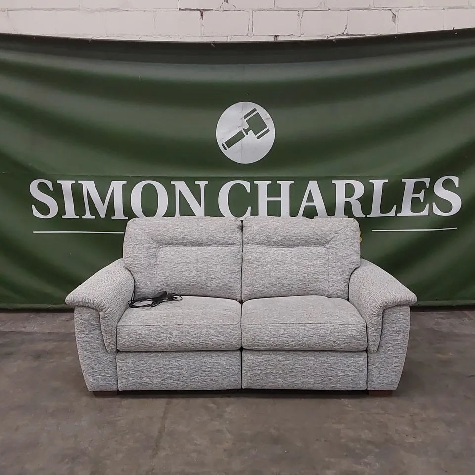 G PLAN 3 SEATER FABRIC UPHOLSTERED ELECTRIC RECLINER SOFA
