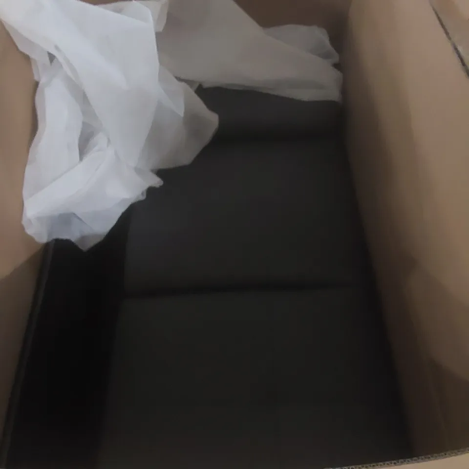 BOXED KANSAS GREY PREMIUM FAUX LEATHER SOFA PARTS - BOXES 1 AND 3 OUT OF 3 ONLY (2 BOXES)