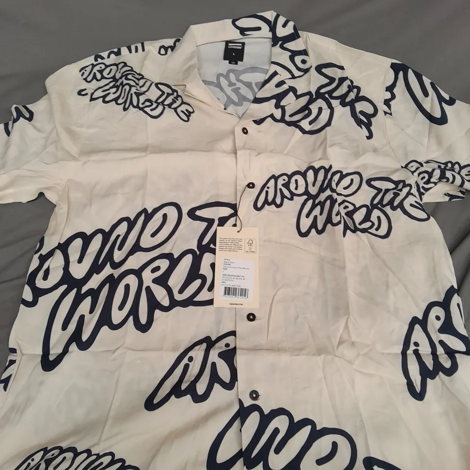 DR DENIM AROUND THE WORLD MADI SHIRT IN BONE - LARGE