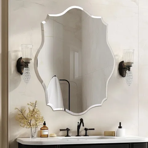 BOXED RITHI RECTANGLE FLAT WALL MIRROR (1 BOX)