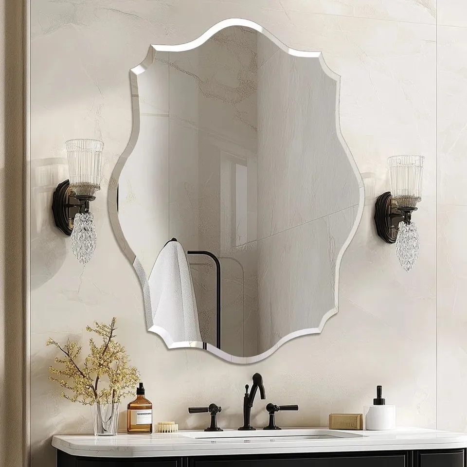 BOXED RITHI RECTANGLE FLAT WALL MIRROR (1 BOX)