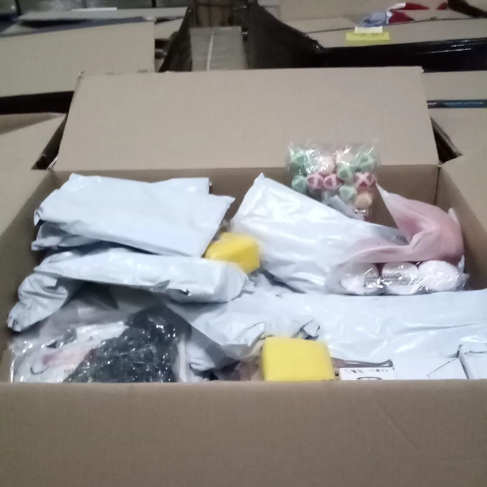 PALLET OF ASSORTED ITEMS INCLUDING BOXED SHOES , NEON LIGHTING , VINYL STICKER PAPER , ETC 