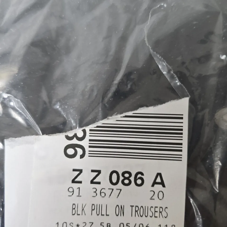 BONPRIX PULL ON TROUSERS BLACK SIZE 20