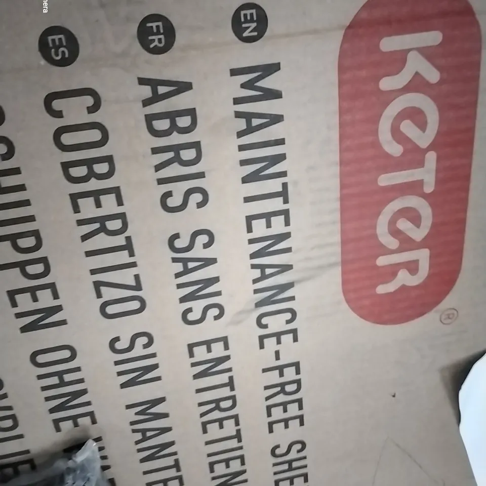 BOXED KETER MAINTENANCE FREE SHED 