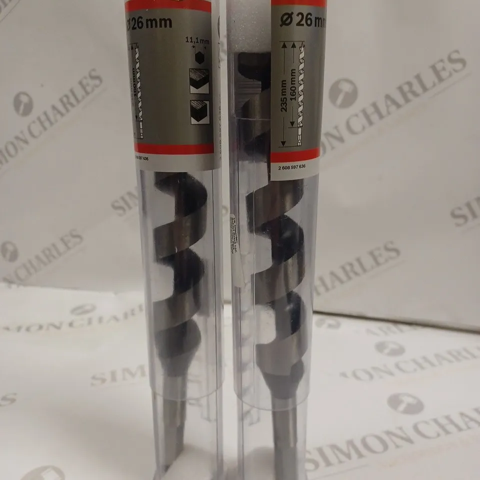 LOT OF 2 BOSCH 26MM DRILL BITS