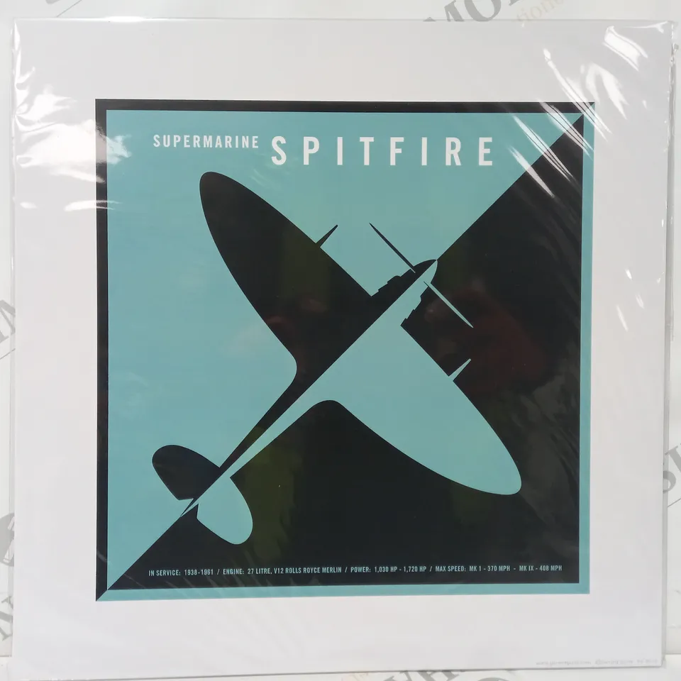 GERARD GUILD COLLECTION OF 2 TWO-TONE ART PRINTS TO INCLUDE DE HAVILLAND MOSQUITO, AND SUPERMARINE SPITFIRE