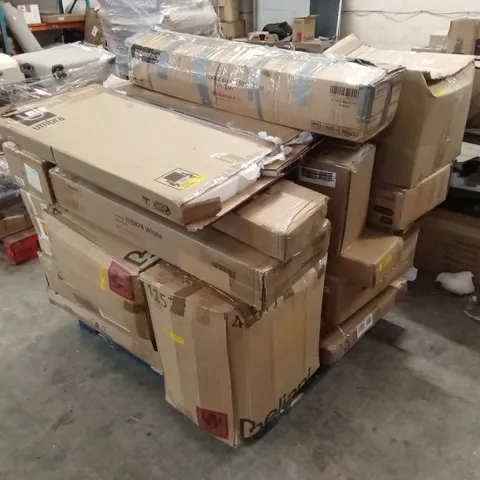 PALLET OF ASSORTED INCOMPLETE FURNITURE PARTS AND PIECES