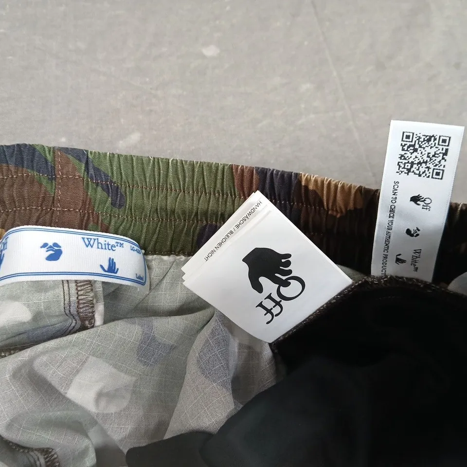OFF WHITE CAMO TROUSERS - LG-425
