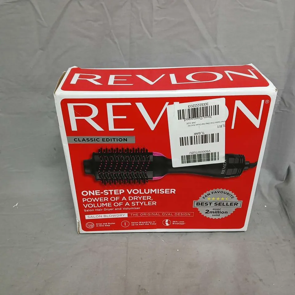 BOXED REVLON ONE-STEP VOLUMISER HAIR DRYER & BRUSH – CLASSIC EDITION