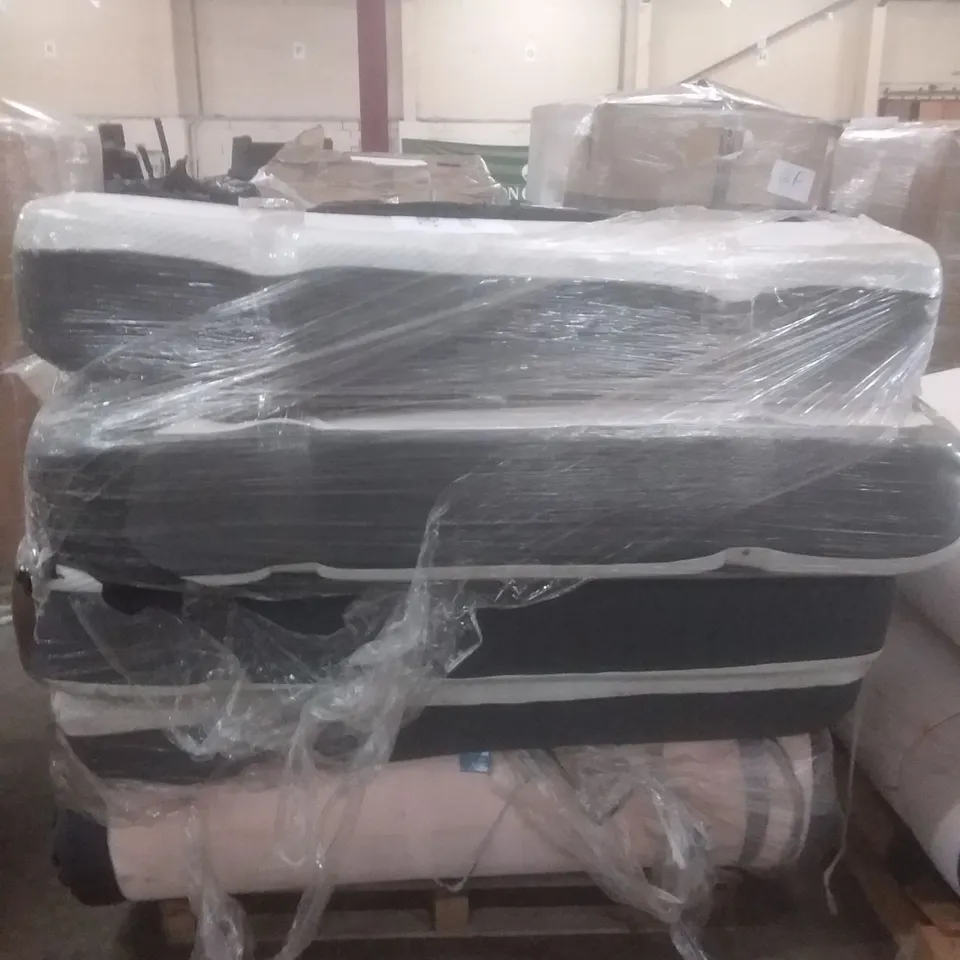 PALLET TO CONTAIN 3 X ASSORTED EMMA BRANDED MATTRESSES. SIZES AND CONDITIONS MAY VARY