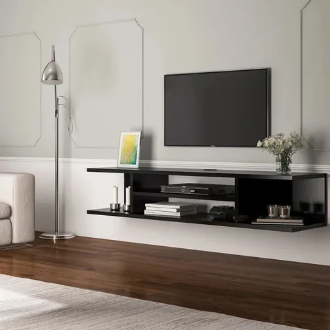 BOXED FLOATING TV STAND FOR TV'S UP TO 55"
