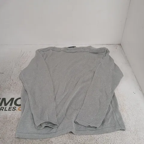 SUGAR CRISP GREY KNIT JUMPER – UK SIZE XL