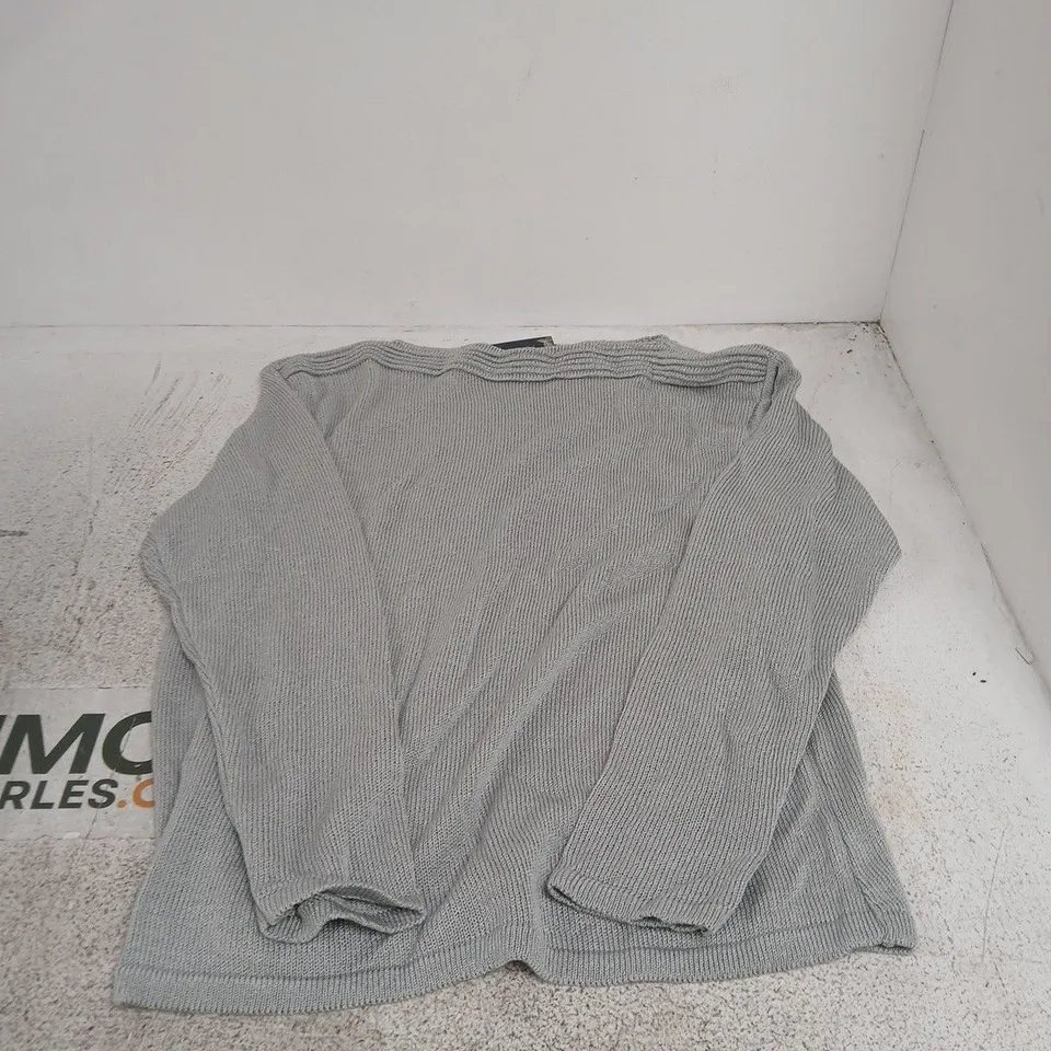 SUGAR CRISP GREY KNIT JUMPER – UK SIZE XL