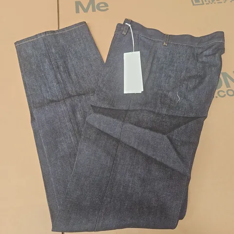ARKET RAW DENIM TROUSERS IN NAVY - EU 36
