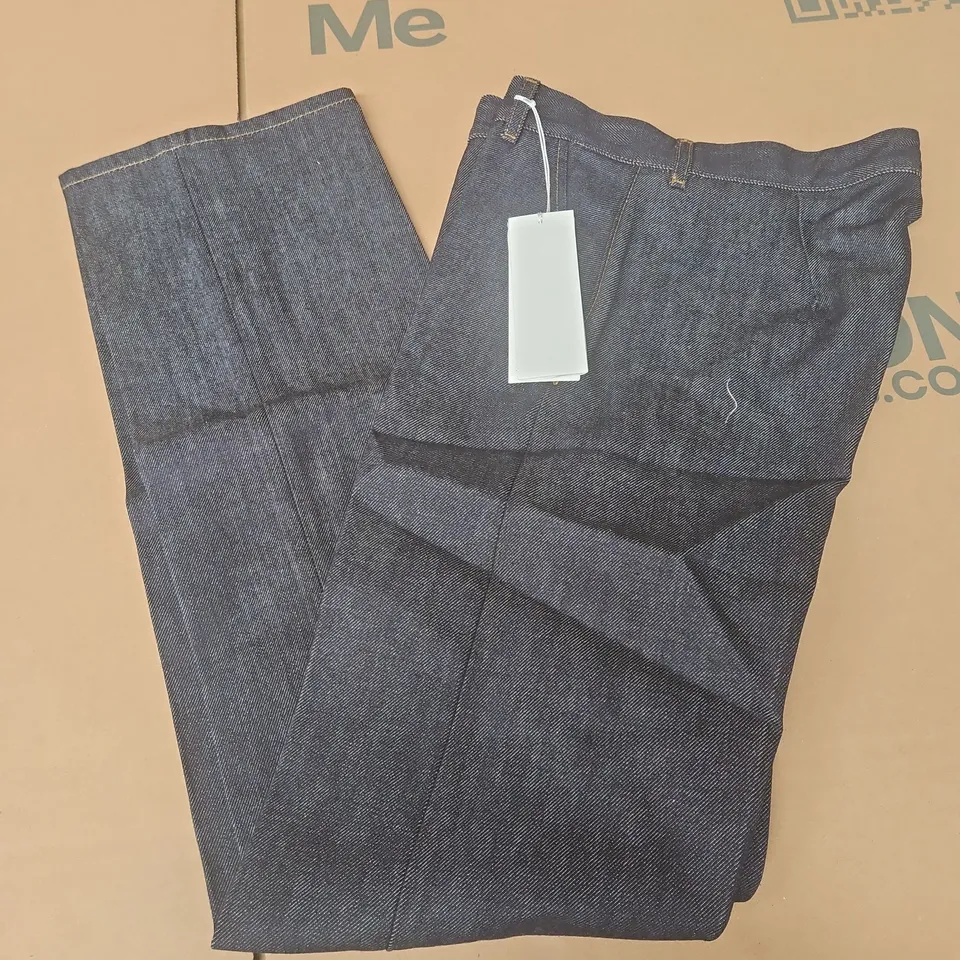 ARKET RAW DENIM TROUSERS IN NAVY - EU 36