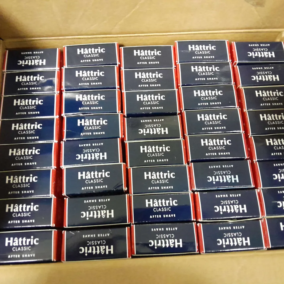 80 BOXED HATTRIC CLASSIC AFTER SHAVE (80 x 100ml) - COLLECTION ONLY