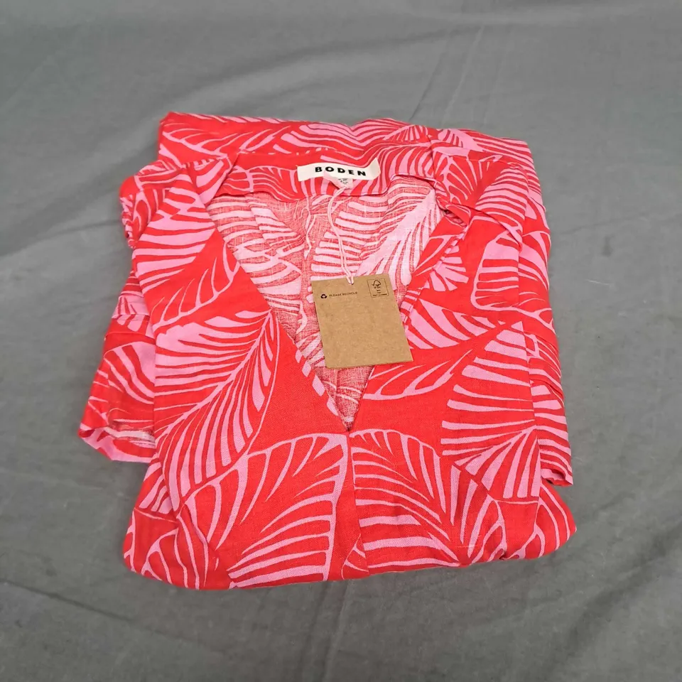 BODEN EVE LINEN SHORT DRESS - UK 10R