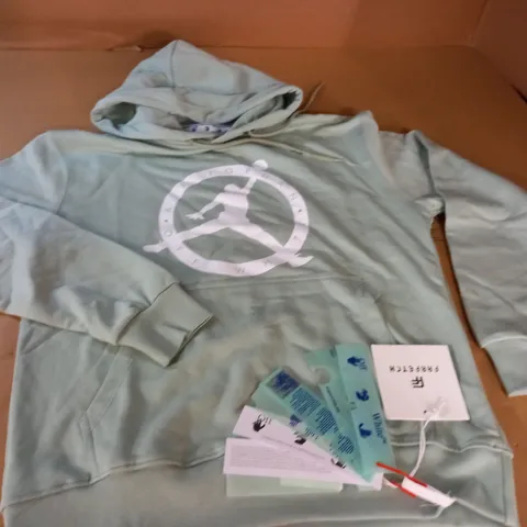 OFF WHITE AIR JORDAN MINT GREEN HOODIE - S
