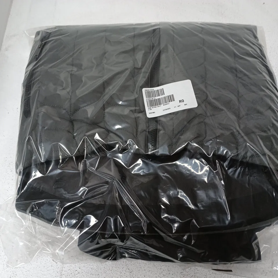 BAGGED CENTIGRADE ACTIVE GILET IN BLACK/GREEN - 2XL