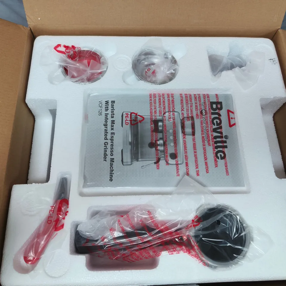 BOXED BREVILLE BARISTA MAX ESPRESSO COFFEE MACHINE - COLLECTION ONLY 